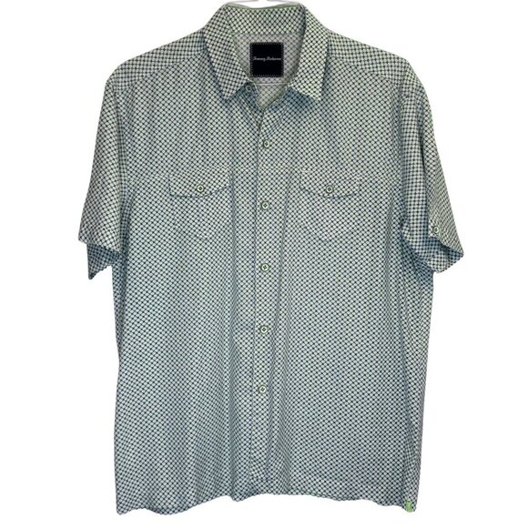 Tommy Bahama Mens Button Down Short Sleeve Shirt - Size Medium - Picture 1 of 7